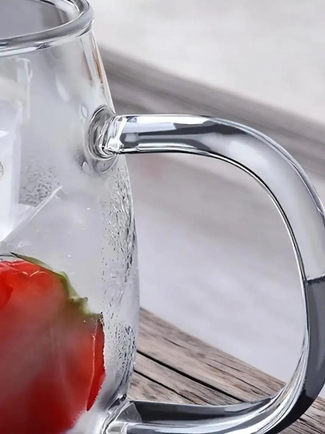 Round Glass Cup Black “Good Morning” - Kitchen & DiningKitchen & Dining - Lulu Loves Home