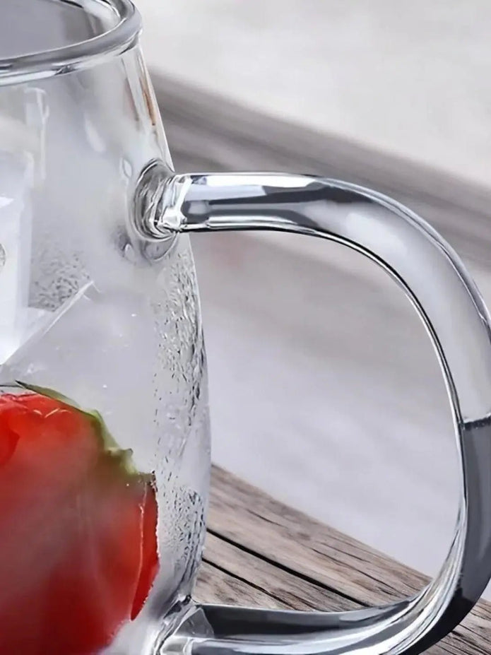 Round Glass Cup Black “Good Morning” - Kitchen & DiningKitchen & Dining - Lulu Loves Home