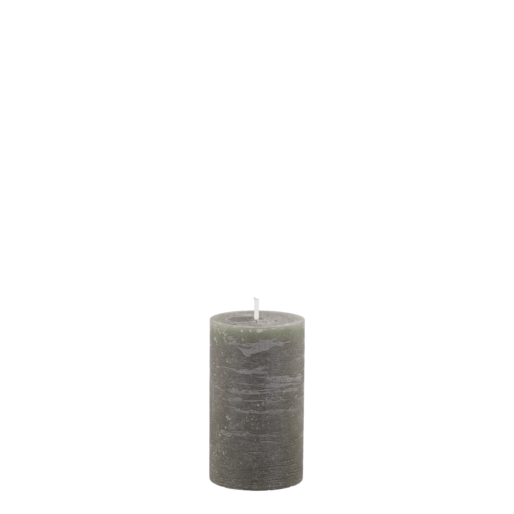 Rustic Pillar Candle - Olive Green - CandlesCandles - Lulu Loves Home