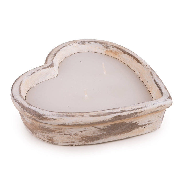 Rustic Stone Heart Candle - CandlesCandles - Lulu Loves Home