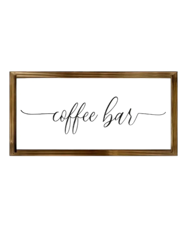 Rustic Wooden Coffee Bar Sign – Kitchen Wall Decor - Kitchen & DiningKitchen & Dining - Lulu Loves Home