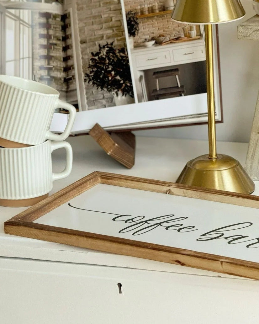 Rustic Wooden Coffee Bar Sign – Kitchen Wall Decor - Kitchen & DiningKitchen & Dining - Lulu Loves Home