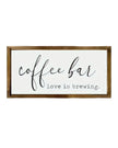 Rustic Wooden Coffee Bar Sign – Love Is Brewing - Kitchen & DiningKitchen & Dining - Lulu Loves Home
