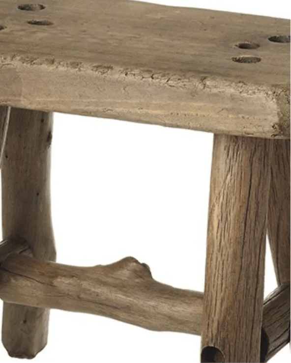 Rustic Wooden Styling Stool – Natural Accent Seat & Decorative Home Accessory - Home DecorHome Decor - Lulu Loves Home