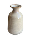 Sabbia Textured Beige Vase - Tall Ridged Vase - VasesVases - Lulu Loves Home