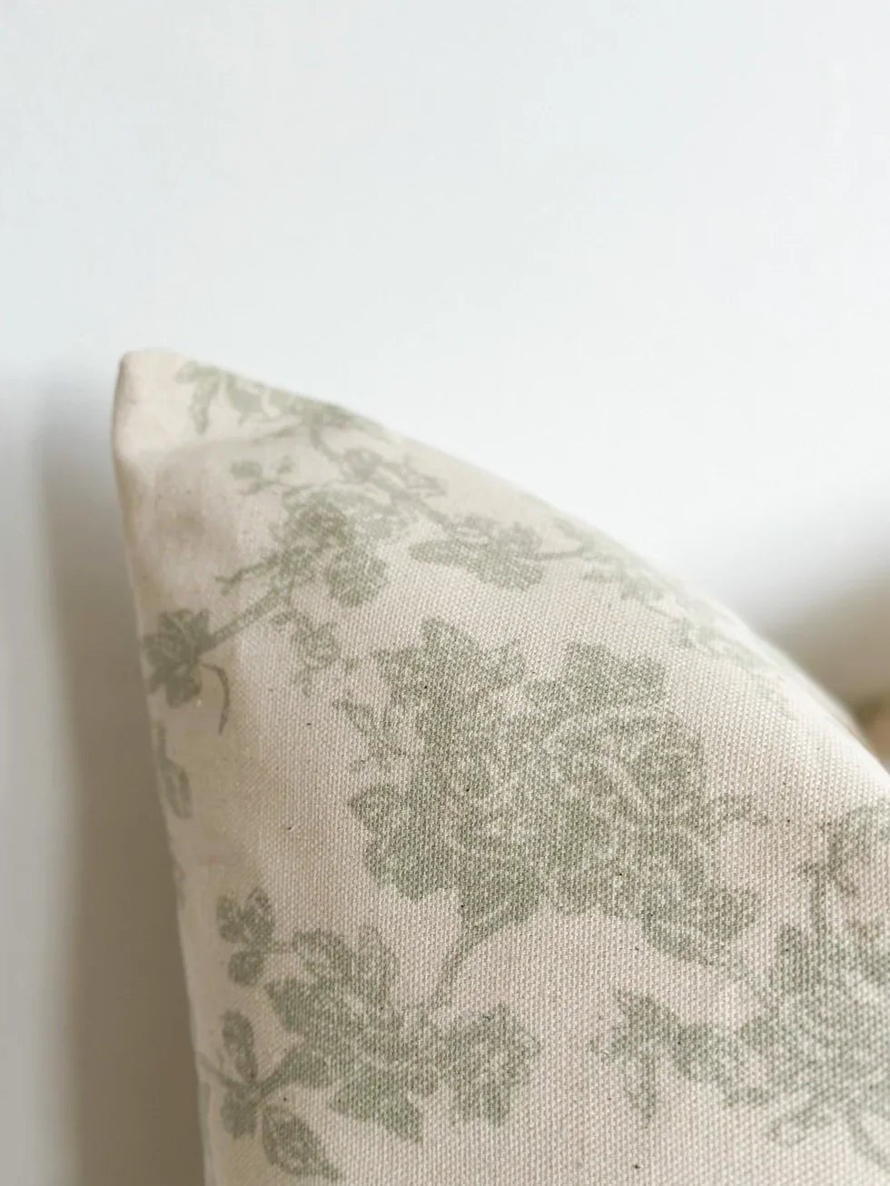 Sage Green And White Floral Print Cushion Cover - Soft FurnishingsSoft Furnishings - Lulu Loves Home