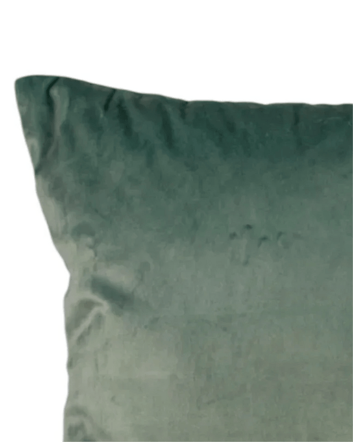 Sage Green Bow Velvet Cushion Cover - Soft FurnishingsSoft Furnishings - Lulu Loves Home