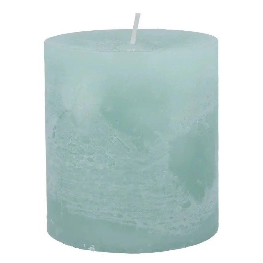 Sage Green Pillar Candle - Lulu Loves Home