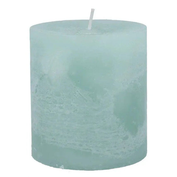 Sage Green Pillar Candle - Lulu Loves Home