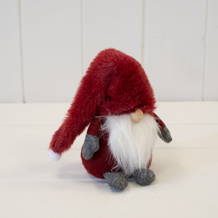 Deep Red Christmas Gonk, W 0 x D 0 x H 12 cm, polyester
