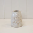 Frosted Snowflake Vase – Short Frosted Snowflake Vase, W 12 x D 12 x H 15 cm, porcelain