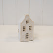 White LED Christmas Townhouse – Small LED Christmas Townhouse, W 7 x D 7 x H 13 cm, porcelain