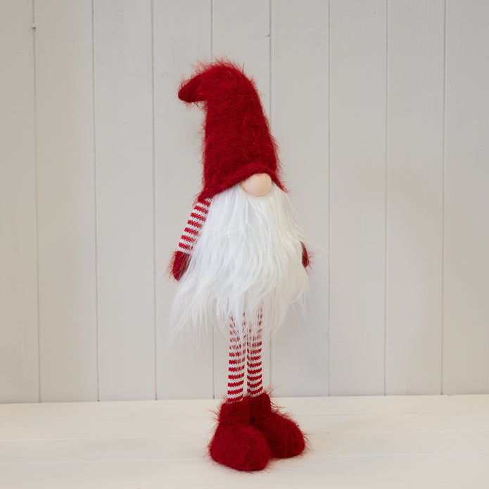 Traditional Red Standing Christmas Gonk, W 17 x D 11 x H 52 cm, cloth ware