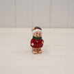 Traditional Red Knit Christmas Bear, W 5 x D 4 x H 9 cm, dolomite