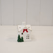 Christmas Home With Red Bow – Small Christmas Home With Red Bow, W 8 x D 7 x H 9 cm, porcelain