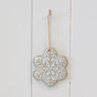Ceramic Natural Hanging Detailed Snowflake – Ceramic Natural Hanging Detailed Snowflake, W 8 x D 11 x H 1 cm, porcelain