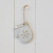 Ceramic Natural Hanging Mitten – Ceramic Natural Hanging Mitten, W 7 x D 8 x H 1 cm, porcelain