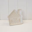 Ceramic Natural Gingerbread House Plate – Ceramic Natural Gingerbread House Plate, W 15 x D 14 x H 2 cm, porcelain