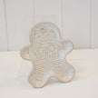 Ceramic Natural Gingerbread Man Plate – Ceramic Natural Gingerbread Man Plate, W 15 x D 13 x H 2 cm, porcelain