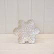 Ceramic Natural Snowflake Plate – Ceramic Natural Snowflake Plate Small, W 16 x D 14 x H 3 cm, porcelain