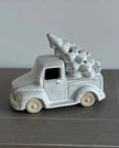 Glazed Ceramic Car Christmas Ornament with LED Light - Seasonal Decor - ChristmasSeasonal Decor - Christmas - Lulu Loves Home