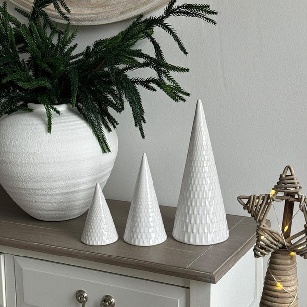 White Ceramic Tree Decoration