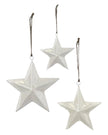 White Enamel Hanging Star Decoration - Seasonal Decor - ChristmasSeasonal Decor - Christmas - Lulu Loves Home