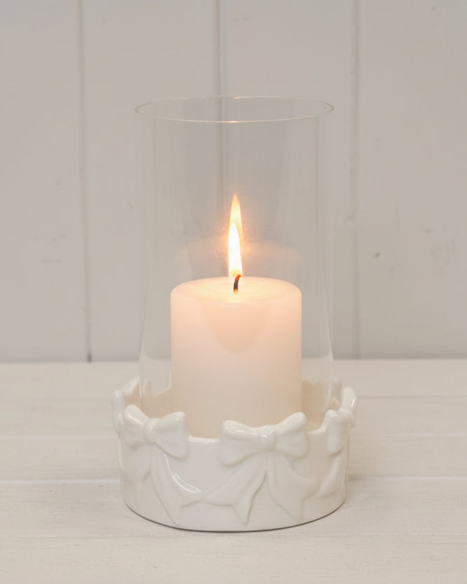White Ceramic Bow Hurricane
