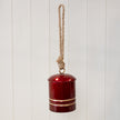 Glossy Red Metal Cowbell On Hanger – Glossy Red Metal Cowbell On Hanger, W 10 x D 10 x H 37 cm, metal