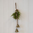 Hanging Bells With Greenery And White Berries – Hanging Bells With Greenery And White Berries, W 10 x D 7 x H 50 cm