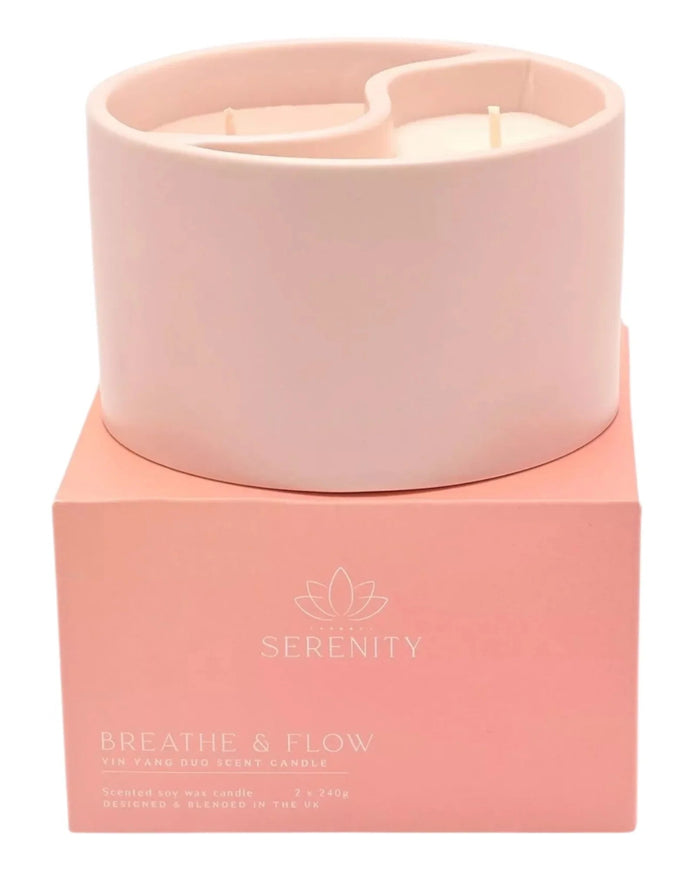 Serenity Yin Yan Breathe And Flow Ceramic Candle - CandlesCandles - Lulu Loves Home