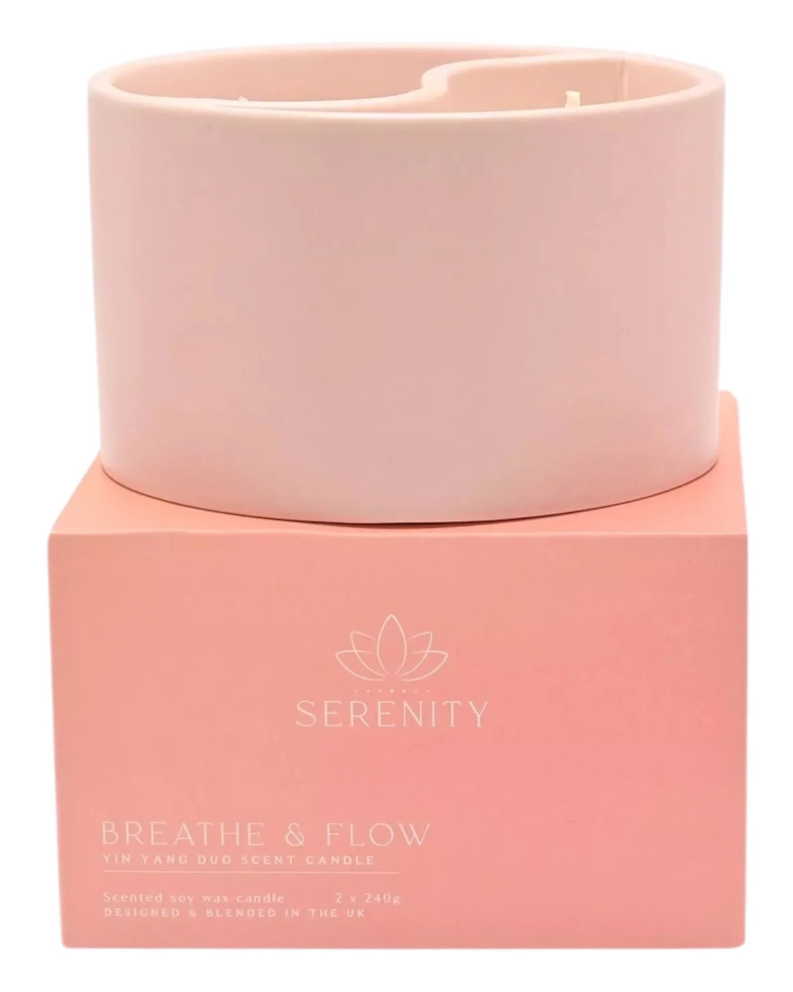 Serenity Yin Yan Breathe And Flow Ceramic Candle - CandlesCandles - Lulu Loves Home