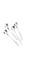 Short Latte Coffee Tea Spoon Silver Hearts - Kitchen & DiningKitchen & Dining - Lulu Loves Home