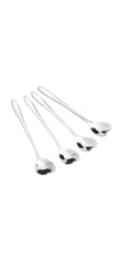 Short Latte Coffee Tea Spoon Silver Hearts - Kitchen & DiningKitchen & Dining - Lulu Loves Home