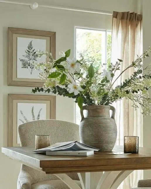 Siena Matt Brown Stone Amphora Vase - VasesVases - Lulu Loves Home