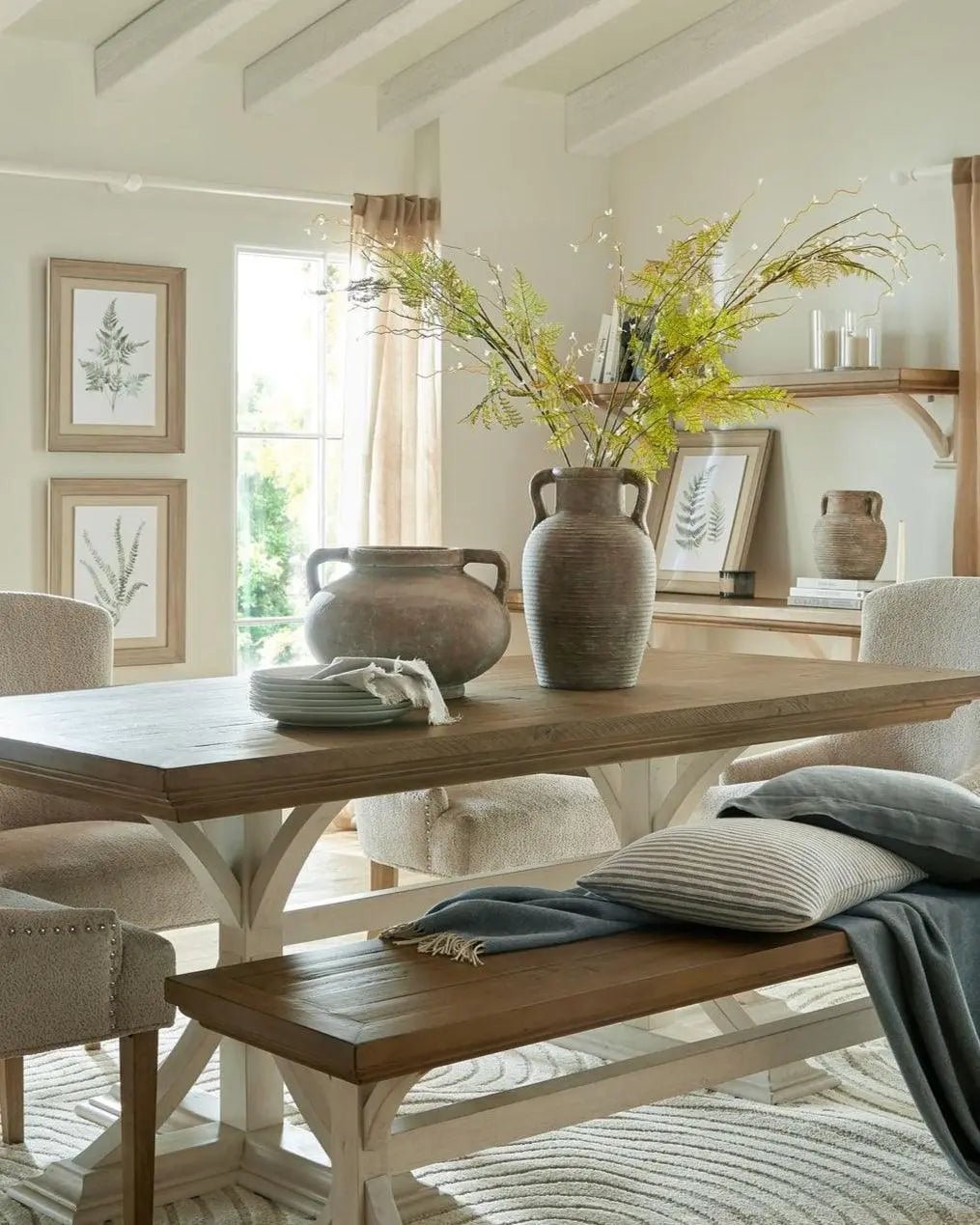 Siena Matt Brown Stone Amphora Vase - VasesVases - Lulu Loves Home