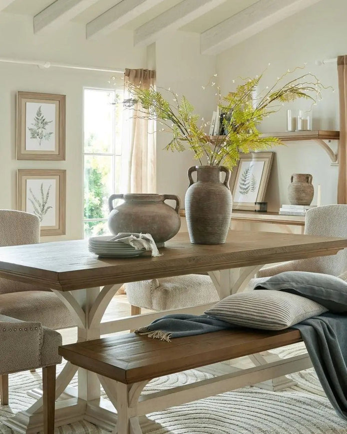 Siena Matt Brown Stone Amphora Vase - VasesVases - Lulu Loves Home