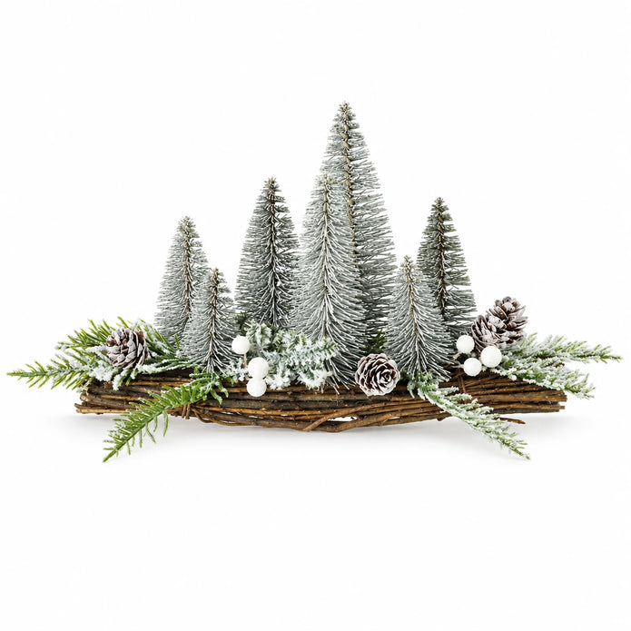 Heaven Sends silver fir Christmas tree decoration on a white background