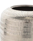 Silver Metal Tall Textured Vase - VasesVases - Lulu Loves Home