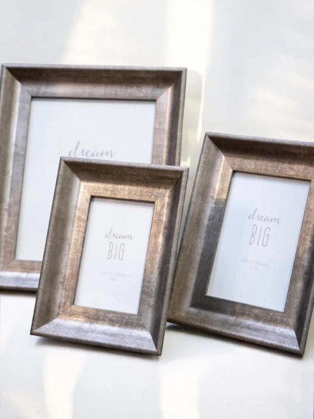 Silver Wooden Photo Frame With Wide Border - Photo FramesPhoto Frames - Lulu Loves Home