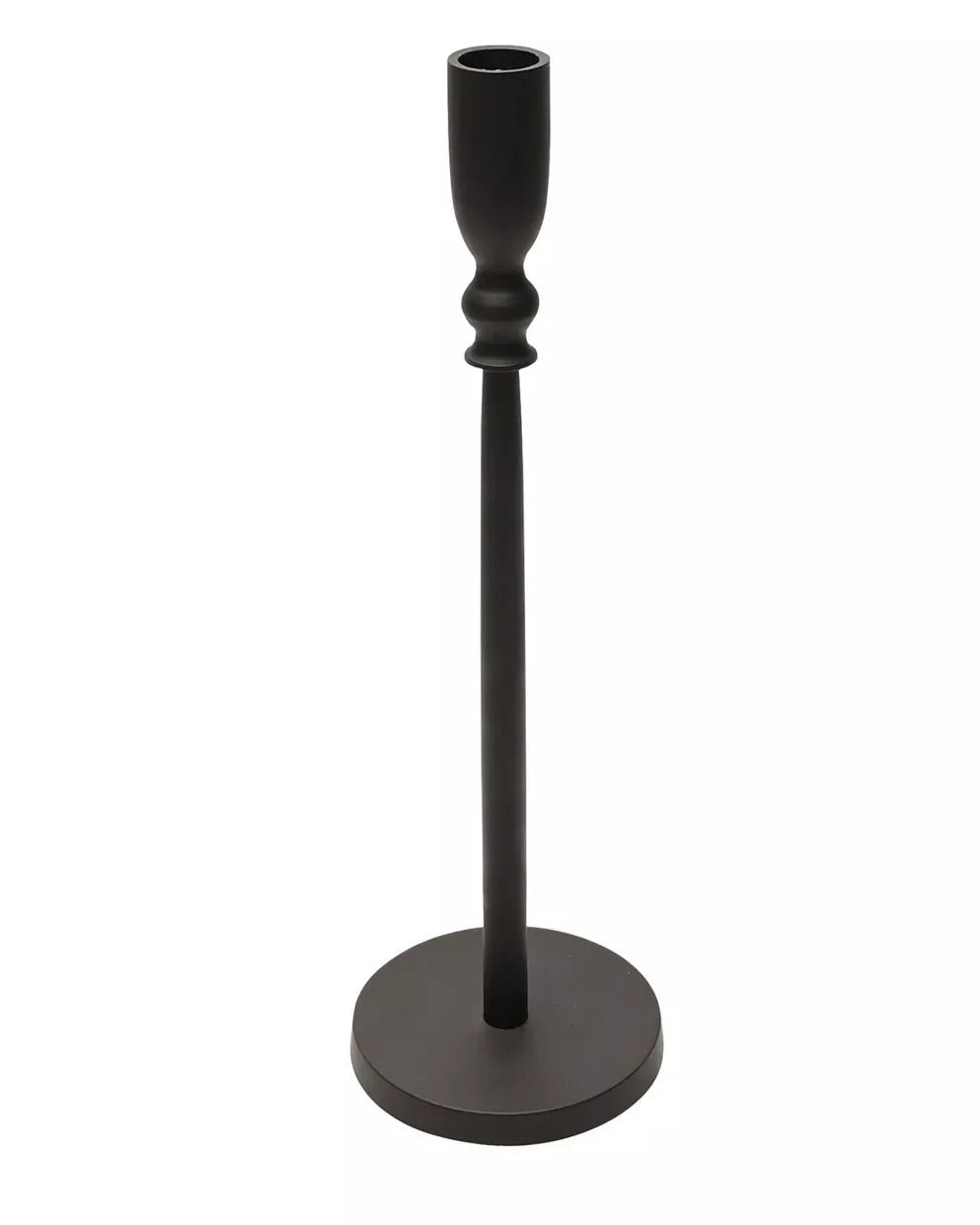 Slim Black Metal Candlestick Holder - Home DecorHome Decor - Lulu Loves Home