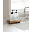 Small wooden riser tray board for kitchen and dining, by Starlight Express, showcasing a rustic, handcrafted design.
