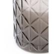 Smokey Black Large Diamond Glass Candle by Candlelight Products Ltd with Woodsage and Sea Salt scent, elegant home decor candle