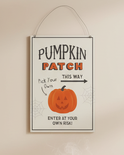 Pumpkin Patch Wooden Sign