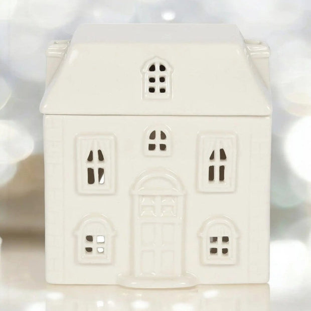 White Ceramic House Wax Melt Oil Burner - Home DecorHome Decor - Lulu Loves Home