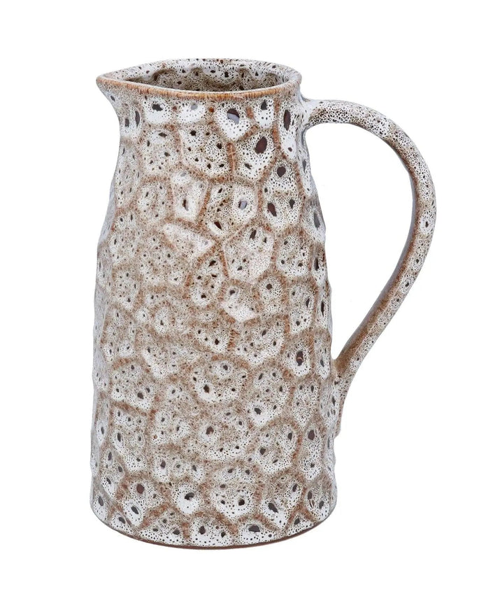 Speckled Brown Stoneware Crater Jug - Home DecorHome Decor - Lulu Loves Home