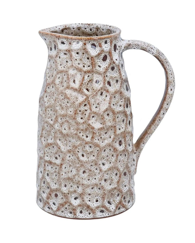 Speckled Brown Stoneware Crater Jug - Home DecorHome Decor - Lulu Loves Home