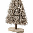 Close-up of original whitewashed layered twigs on Standing White And Natural Twig Tree.