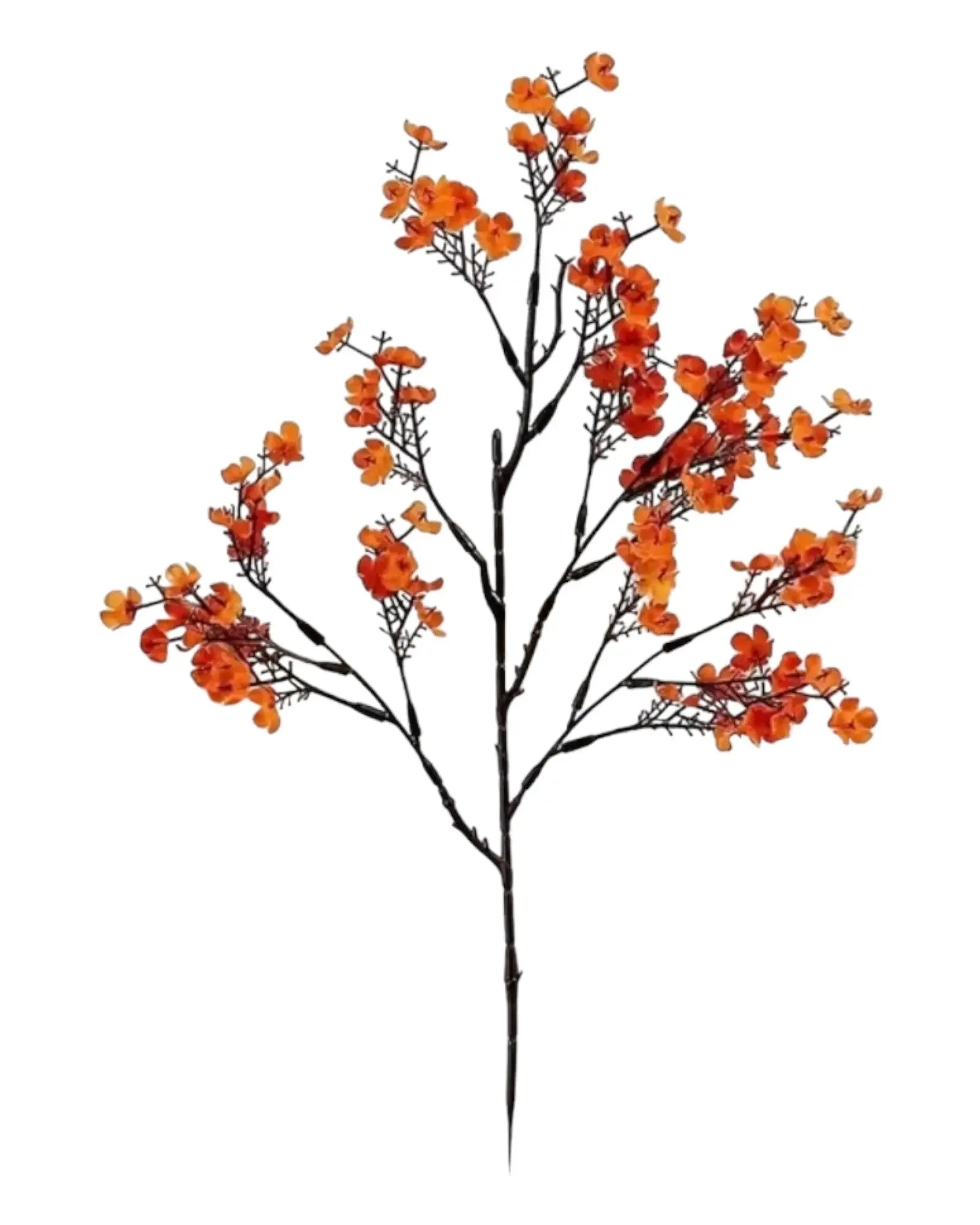 Artificial Autumnal Orange Gypsophelia Stem - Faux Plants & FlowersFaux Plants & Flowers - Lulu Loves Home