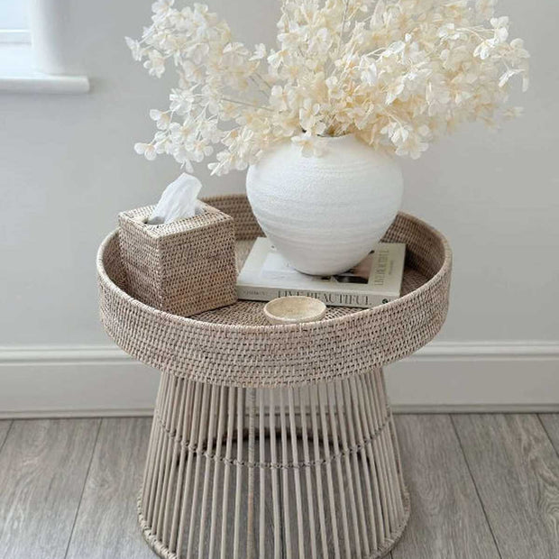 Artificial white blossom stem from Starlight Express, featuring realistic cream-colored flowers and green foliage.